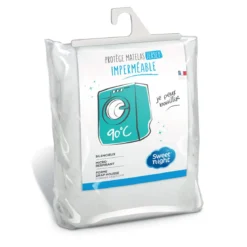 Protège matelas alèse imperméable micro-respirante souple silencieuse