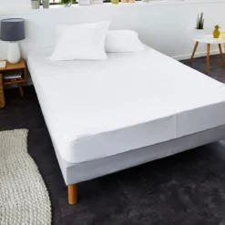 Protège matelas anti-acariens imperméable molleton 100% coton