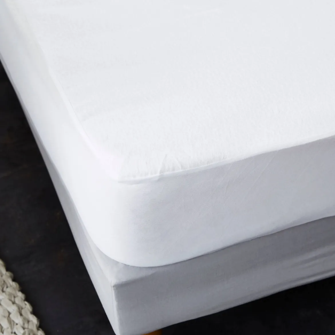 Protège matelas anti-acariens imperméable molleton 100% coton