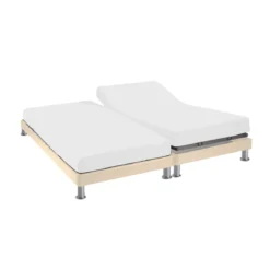 Protège matelas anti-acariens Microstop molleton imperméable - bonnet 30 cm TPR pour sommier articulé