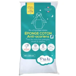 Protège matelas bébé imperméable éponge anti-acariens