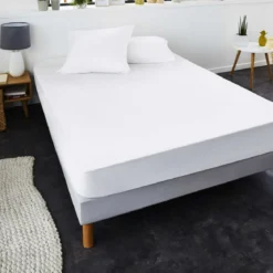 Protège matelas 100% coton anti-rétrécissement absorbant silencieux et respirant