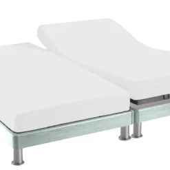 Protège matelas molleton 100% coton bio - bonnet 30 cm TPR pour sommier articulé