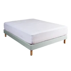 Protège matelas molleton 100% coton bio - bonnet 40 cm