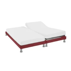 Protège matelas molleton imperméable - bonnet 30 cm TPR pour sommier articulé