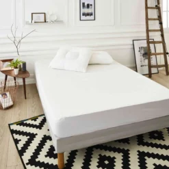 Protège matelas très épais coton extensible anti-acariens imperméable soyeux et respirant qualité hôtellerie de luxe