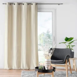 Rideau à œillets velours jacquard Mika 140x260