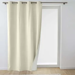 Rideau isolant thermique velours naturel 140x260 Polarchic