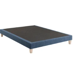 Sommier déco tapissier en tissu bouclette Nuage