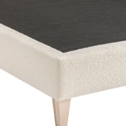 Sommier déco tapissier en tissu bouclette Nuage