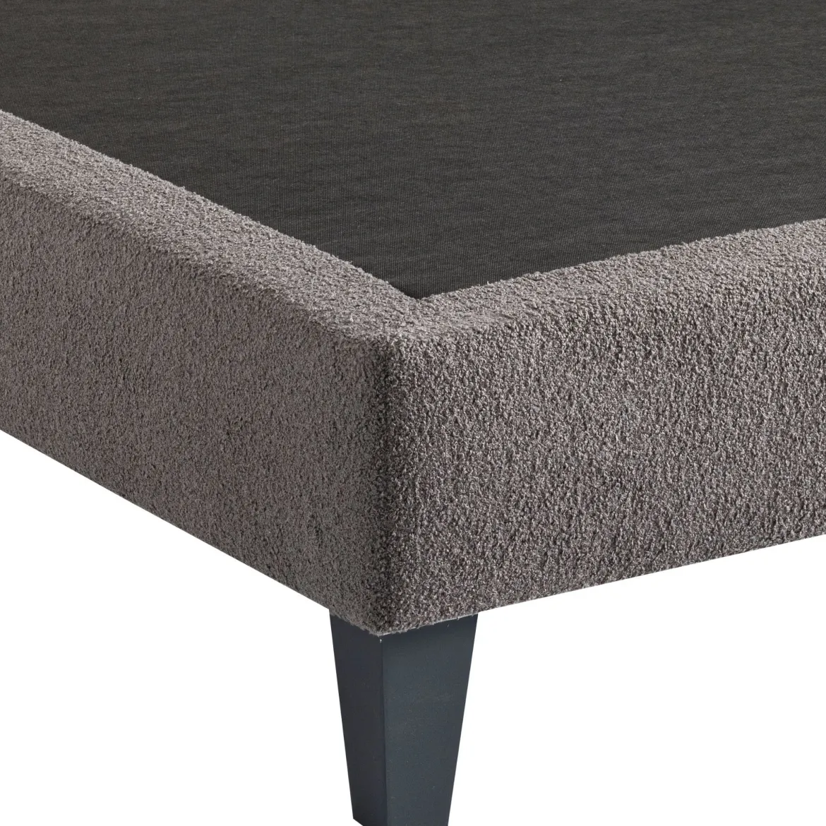 Sommier déco tapissier en tissu bouclette Nuage