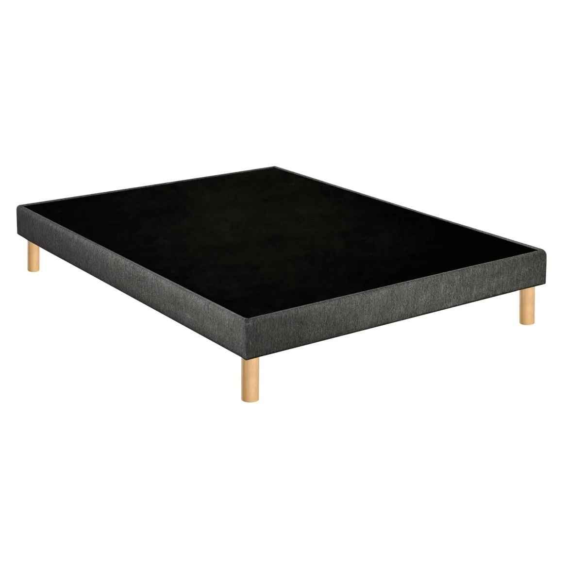 Sommier déco tapissier Unic gris - Merinos