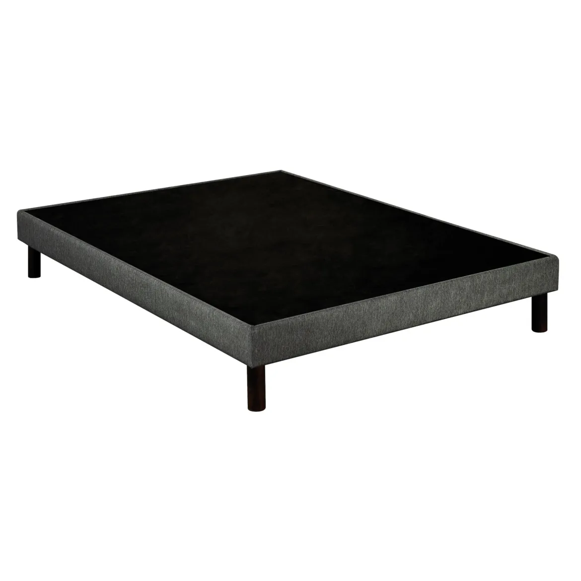 Sommier déco tapissier Unic gris - Epeda
