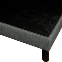 Sommier déco tapissier Unic gris - Epeda