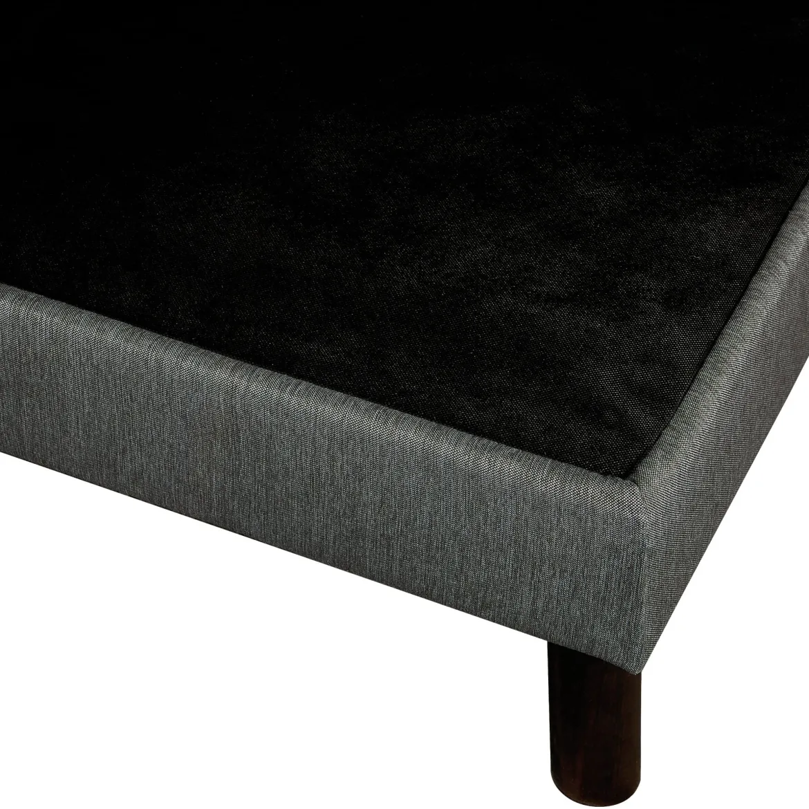 Sommier déco tapissier Unic gris - Epeda