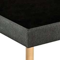 Sommier déco tapissier Unic gris - Bultex