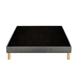 Sommier déco tapissier Unic gris - Bultex