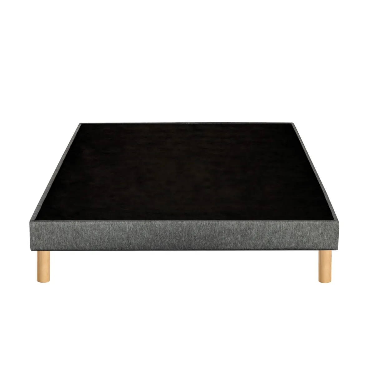 Sommier déco tapissier Unic gris - Bultex
