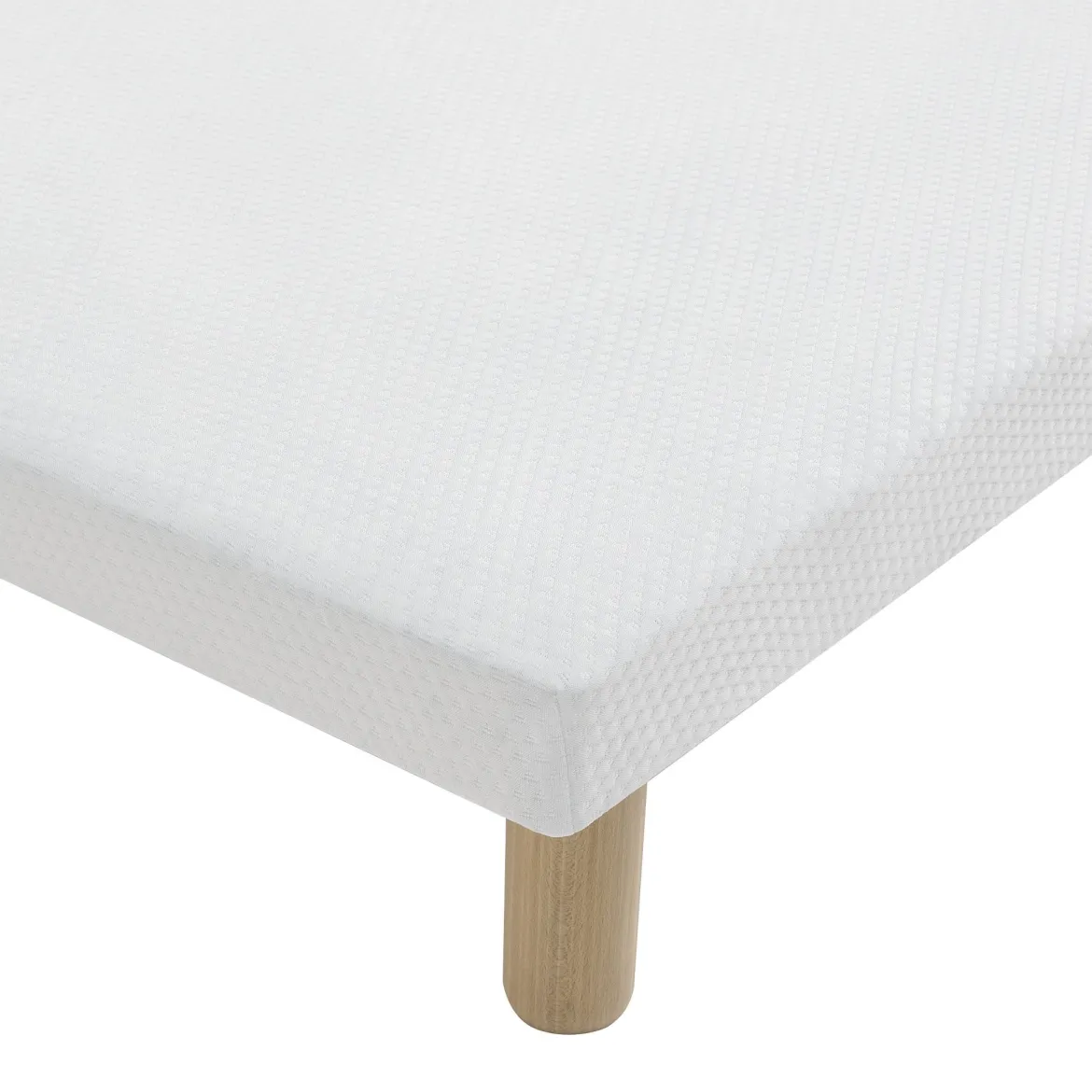 Sommier extra-plat tapissier blanc 7 cm Étoile - SOMEO