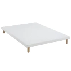 Sommier extra-plat tapissier blanc 7 cm Étoile - SOMEO
