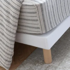 Sommier extra-plat tapissier blanc 7 cm Étoile - SOMEO