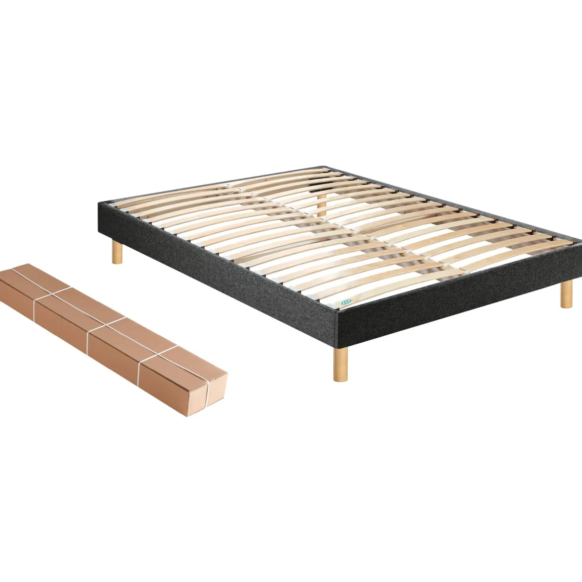 Sommier kit déco en bois massif - Merinos
