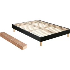 Sommier kit déco en bois massif - Merinos