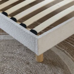 Sommier kit enfant en bois massif avec tissu bouclette