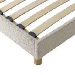 Sommier kit enfant en bois massif avec tissu bouclette
