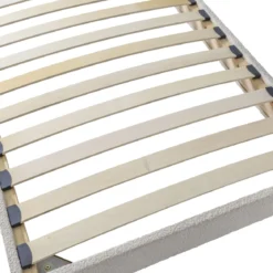 Sommier kit enfant en bois massif avec tissu bouclette