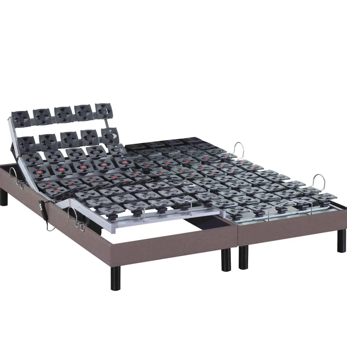 Sommier électrique de relaxation tout plots tissu - SOMEO