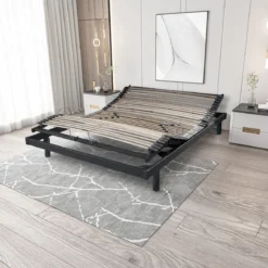 Sommier électrique de relaxation gris extra plat