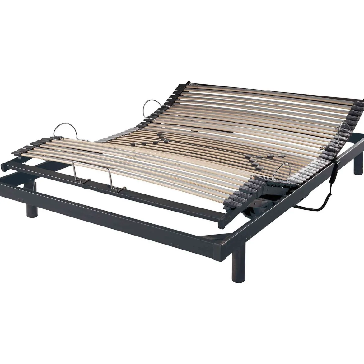 Sommier électrique de relaxation gris extra plat