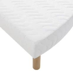 Sommier rond tapissier blanc 13 cm Lune - SOMEO diamètre 215