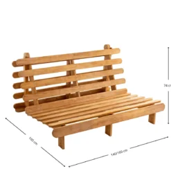 Structure futon en bois massif