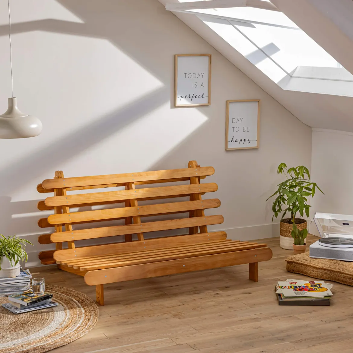 Structure futon en bois massif