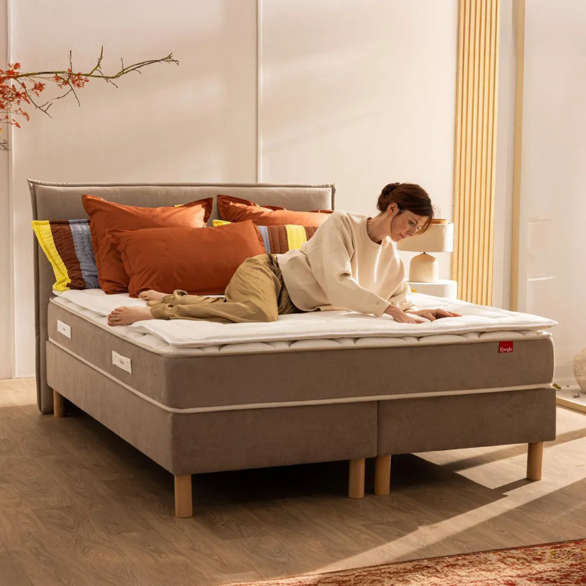 Surmatelas mémoire de forme moelleux Epeda Noblesse