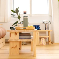 Table de chevet bois massif scandinave JAPAN