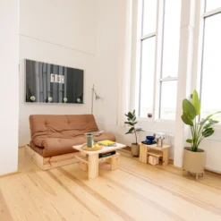 Table de chevet bois massif scandinave JAPAN