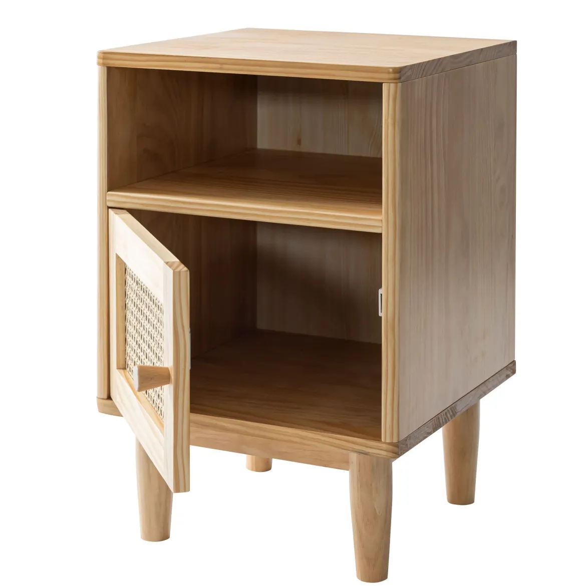 Table de chevet cannage en pin massif ANNA - CH17023