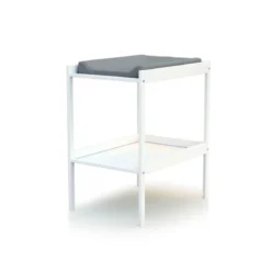 Table à langer bébé en bois avec étagère de rangement 50x70