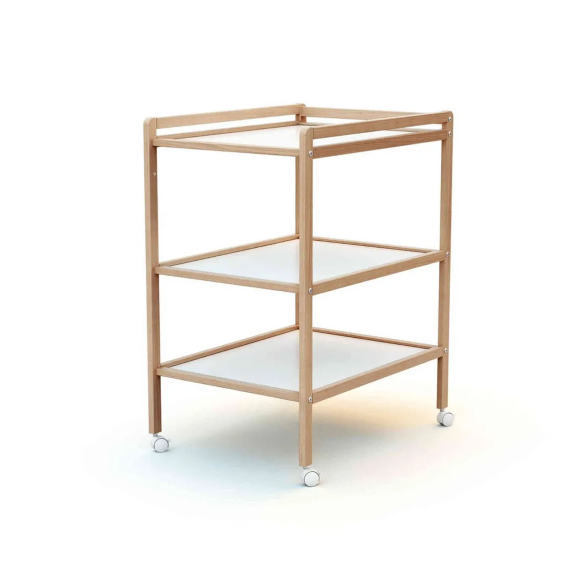 Table à langer 2 étagères en bois 50x70