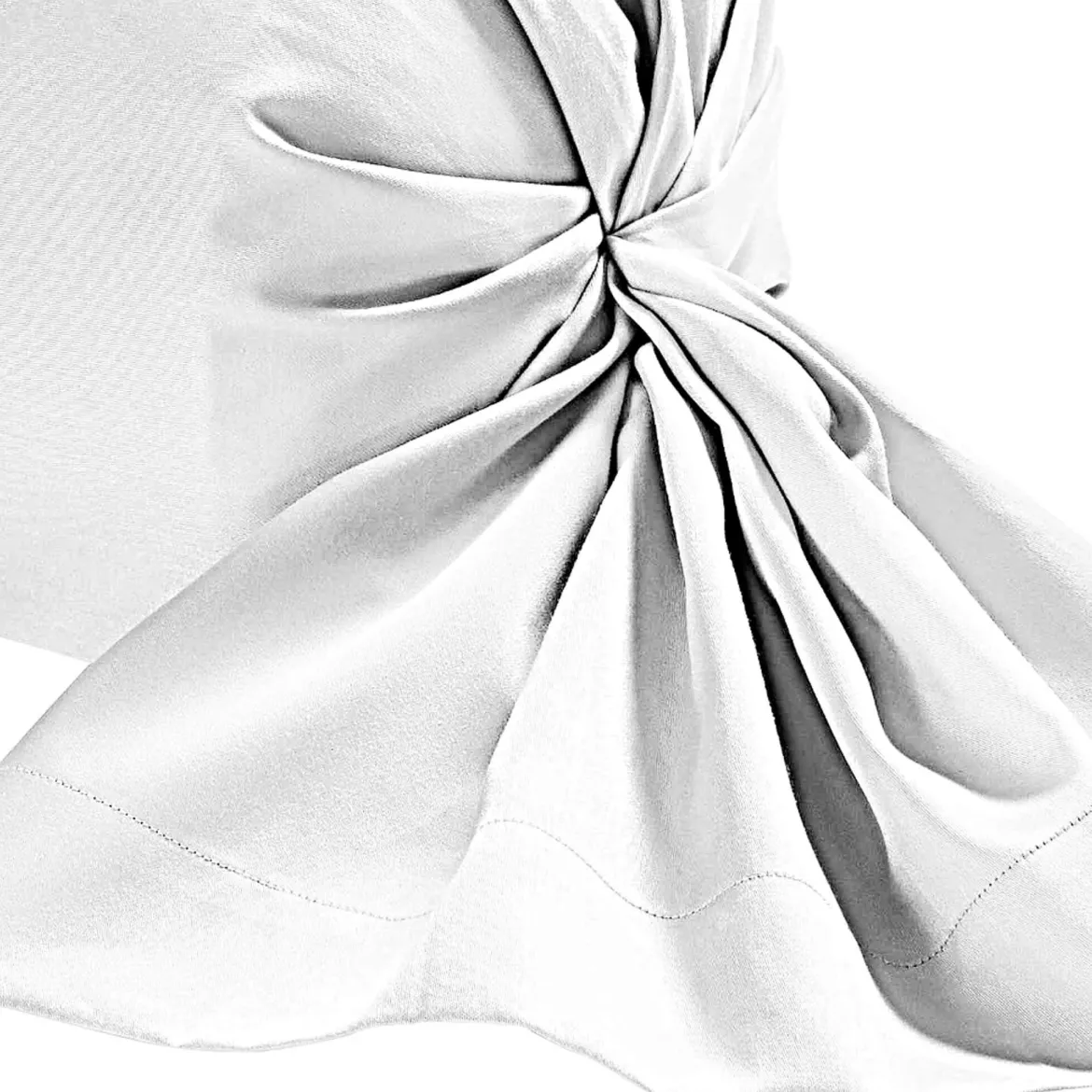 Taie de traversin blanc 100% lin