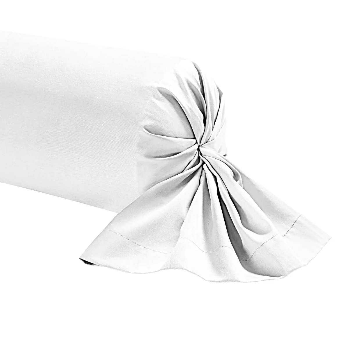 Taie de traversin blanc 100% lin