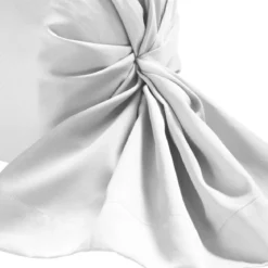 Taie de traversin blanc 100% satin de coton