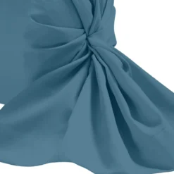 Taie de traversin bleu minéral 100% coton biologique