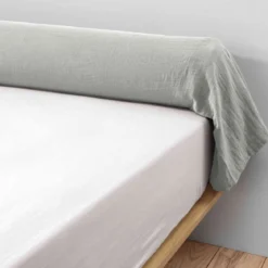 Taie de traversin double gaze de coton Terre de Nuit