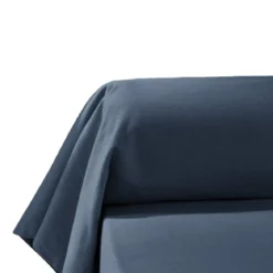 Taie de traversin flanelle marine
