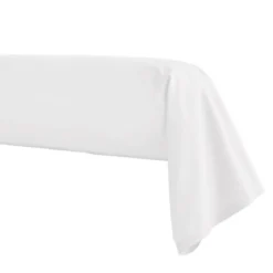 Taie de traversin percale blanche