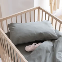 Taie d'oreiller bébé coton lavé 40x60 - SOMEO